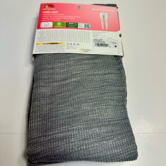 NWT. Fruit of the Loom Waffle Pant EverSoft Women's Size 3XL. Gray. - Picture 6 of 11